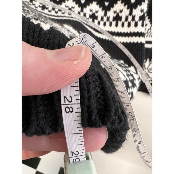 Coldwater Creek Fair Isle Moose Cardigan Sweater Vest Large 14 Cabincore Granny - Picture 13 of 14